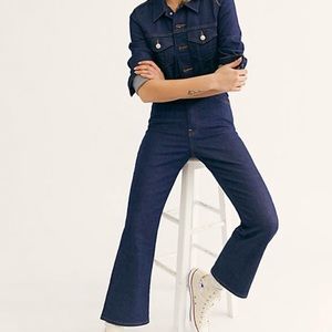 Levi’s Kick-Flare Denim Jumpsuit, Size Small